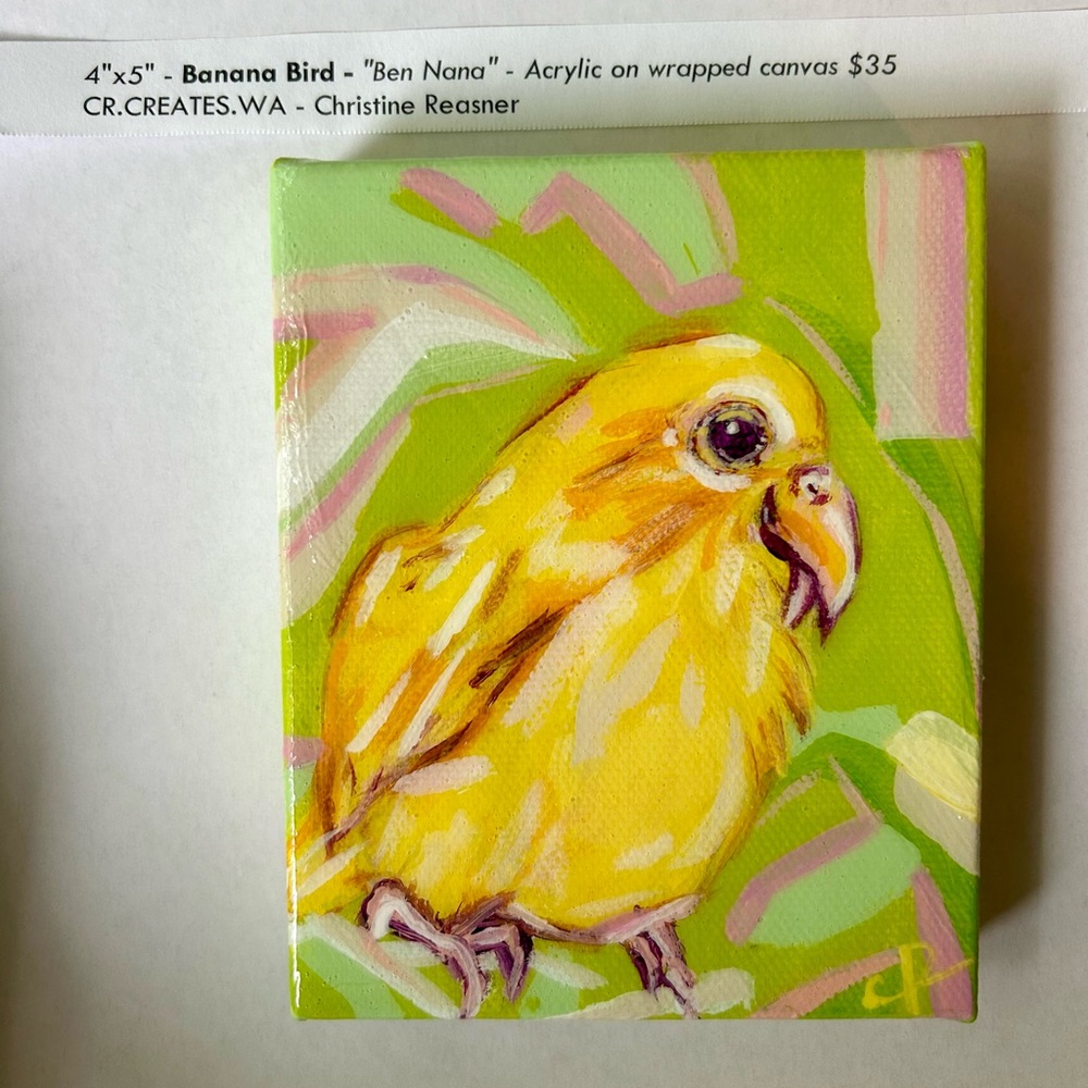 Yellow Bird Canvas Art by